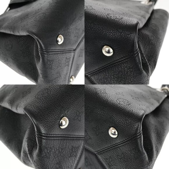 LOUIS VUITTON Sevres Shoulder Bag Monogram Mahina Leather Black - Picture 3 of 7